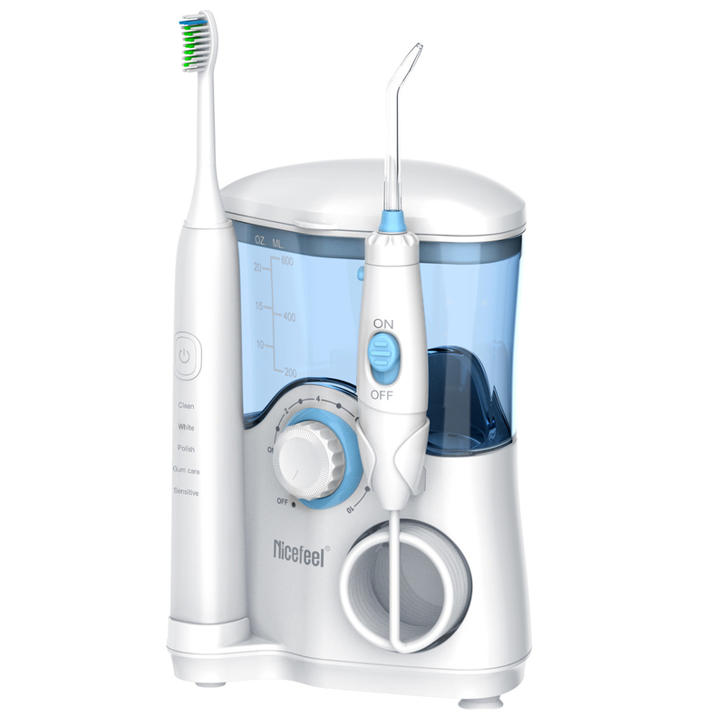 1つの歯科水Flosser、口頭洗浄器をきれいにする600ml水タンクの歯に付き2つ