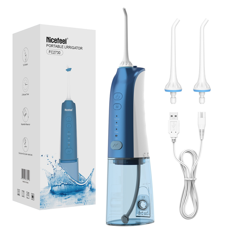 270ml 3モードIPX7歯科水Flosser USB再充電可能なBluetoothは2台のジェット機の先端を選ぶ