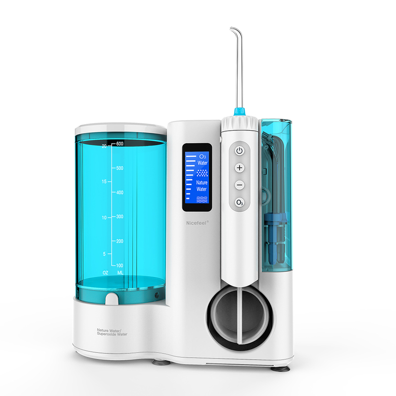 白いオゾン高圧LEDライトとの口頭Irrigator歯科水Flosser 240V