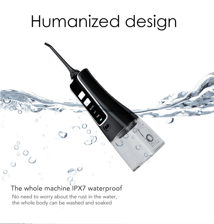 1400mAh IPX7のポータブルの口頭Irrigatorコードレス水Flosserの歯の洗剤