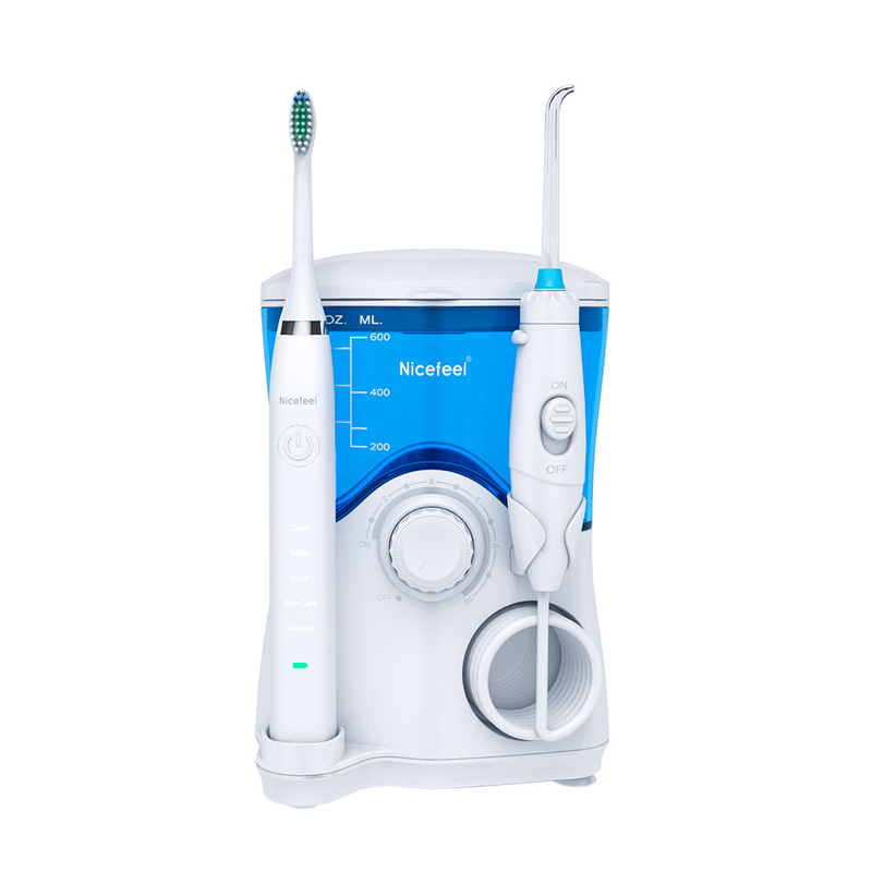 1本の歯ブラシのNicefeel 600mlすべておよび家族の分け前のためのFlosserの音波の電気