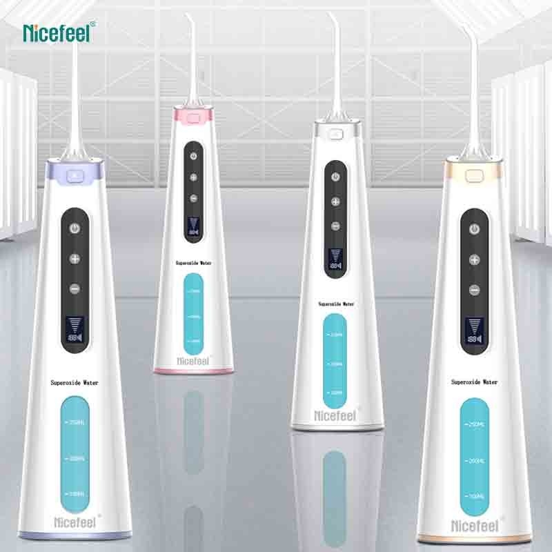 口頭心配のための1600mAh Nicefeelのスーパーオキシド水Flosser口頭Irrigator